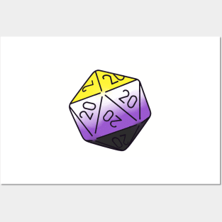 nonbinary d20 Posters and Art